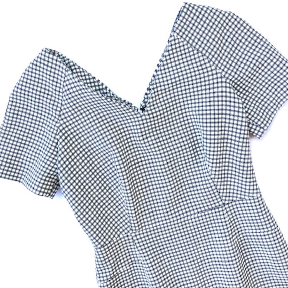 Banana Republic Black and White Check Dress